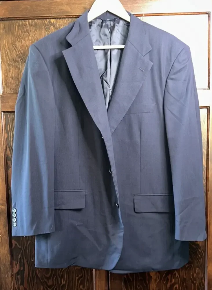 Brooks Brothers 3 Button‎ Navy Blue BrooksCool Blazer Sport Coat Suit Jacket 44R